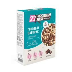 Протеиновое питание ProteinRex 27% Готовый завтрак с высоким содержанием протеина Breakfast  (250 г)
